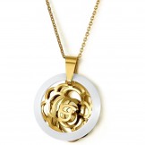 Stable Quality Female Tungsten Ceramic Necklace 