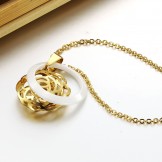 Stable Quality Female Tungsten Ceramic Necklace 