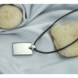High Quality Male Cube Tungsten Ceramic Necklace 