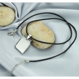 High Quality Male Cube Tungsten Ceramic Necklace 