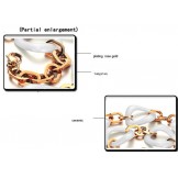 Quality and Quantity Assured Plating Rose Gold Tungsten Ceramic Necklace