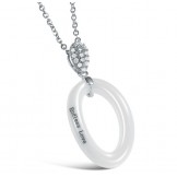 Quality and Quantity Assured Concise Tungsten Ceramic Necklace 