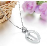 Quality and Quantity Assured Concise Tungsten Ceramic Necklace 