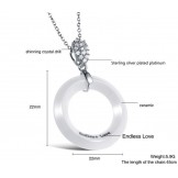 High Quality Female Tungsten Ceramic Necklace 