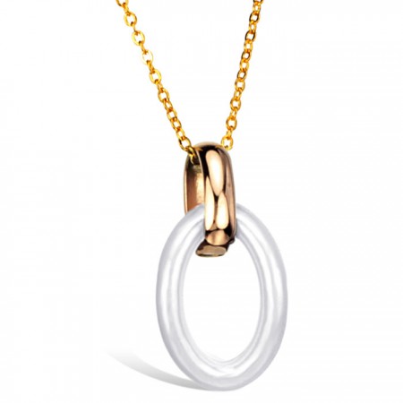 Stable Quality Female Tungsten Ceramic Necklace 