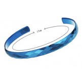 Dependable Performance Blue Tungsten Ceramic Bangle