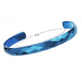 Dependable Performance Blue Tungsten Ceramic Bangle