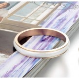 Wide Varieties White Tungsten Ceramic Bangle 