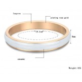 Wide Varieties White Tungsten Ceramic Bangle 