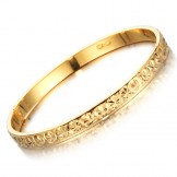 World-wide Renown Female 18K Gold-Plated Bangle 