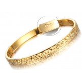 World-wide Renown Female 18K Gold-Plated Bangle 