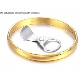Wide Varieties Female 18K Gold-Plated Bangle 