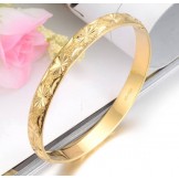 High Quality Female ELegant 18K Gold-Plated Bangle 