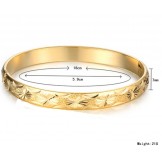 High Quality Female ELegant 18K Gold-Plated Bangle 