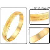Reliable Reputation Female Scrub 18K Gold-Plated Bangle