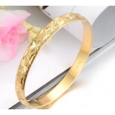 Stable Quality Female ELegant 18K Gold-Plated Bangle 