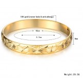 Stable Quality Female ELegant 18K Gold-Plated Bangle 