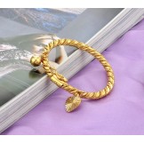 Selling Well all over the World Children 18K Gold-Plated Bangle With Bell
