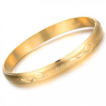 High Quality Female 18K Gold-Plated Bangle 