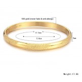 Durable in Use Male 18K Gold-Plated Bangle