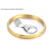 Durable in Use Male 18K Gold-Plated Bangle