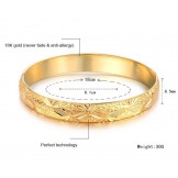 High Quality Female 18K Gold-Plated Bangle
