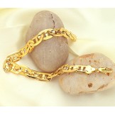 Wide Varieties Male G Font 18K Gold-Plated Bracelet 