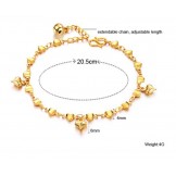 Stable Quality Female Sweetheart 18K Gold-Plated Bracelet 