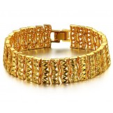 Superior Quality Male 18K Gold-Plated Bracelet 