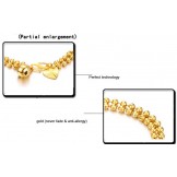 The Queen of Quality Female Ball Shape 18K Gold-Plated Bracelet