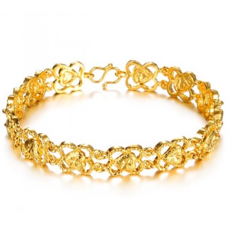 High Quality Female Sweetheart 18K Gold-Plated Bracelet 