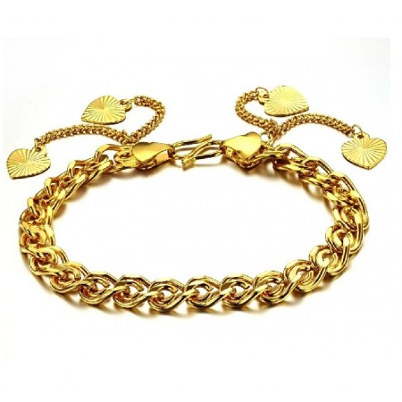 Quality and Quantity Assured Female Sweetheart 18K Gold-Plated Bracelet 