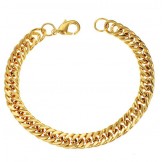 Stable Quality Male 18K Gold-Plated Bracelet 
