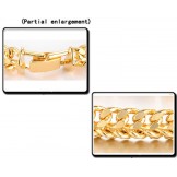 World-wide Renown Male Classic 18K Gold-Plated Bracelet 