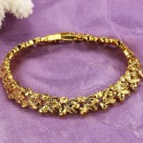 Well-known for Its Fine Quality Female 18K Gold-Plated Bracelet 