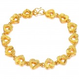 World-wide Renown Female Sweetheart 18K Gold-Plated Bracelet 
