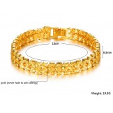 Superior Quality Female 18K Gold-Plated Bracelet 