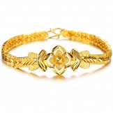 High Quality Female Exquisite Decorative Pattern 18K Gold-Plated Bracelet