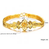 High Quality Female Exquisite Decorative Pattern 18K Gold-Plated Bracelet
