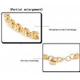 Reliable Reputation Female Butterfly Shape 18K Gold-Plated Bracelet 