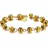 The Queen of Quality Female Ball Shape 18K Gold-Plated Bracelet