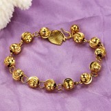 The Queen of Quality Female Ball Shape 18K Gold-Plated Bracelet