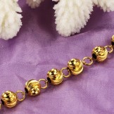 The Queen of Quality Female Ball Shape 18K Gold-Plated Bracelet