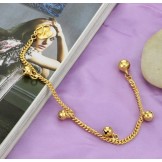 to Have a Long Story Female 18K Gold-Plated Bracelet With Bells