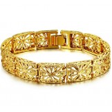 Quality and Quantity Assured Female Hollow 18K Gold-Plated Bracelet 