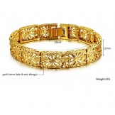 Quality and Quantity Assured Female Hollow 18K Gold-Plated Bracelet 