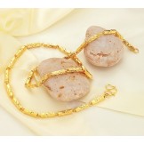 Superior Quality Male Bamboo Joint
 18K Gold-Plated Necklace