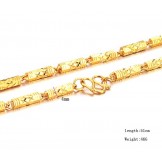 Superior Quality Male Bamboo Joint
 18K Gold-Plated Necklace