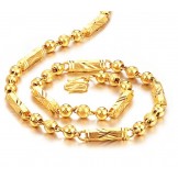 Easy to Use Male Scrub 18K Gold-Plated Necklace 