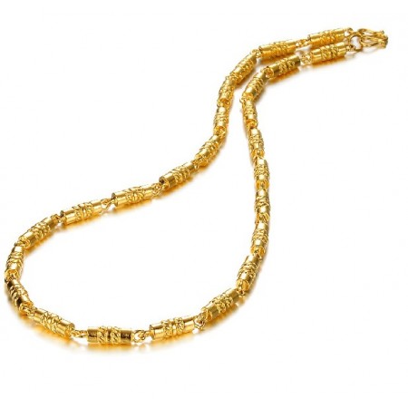 Quality and Quantity Assured Male 18K Gold-Plated Necklace 